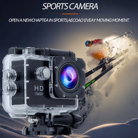 HD 1080P Black Action Camera - Picture 4 of 4